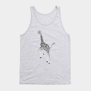 Giraffe yellow background Tank Top